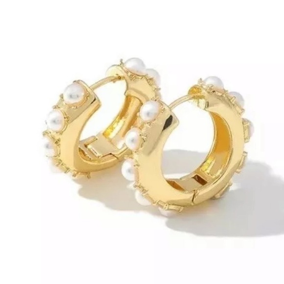 Modest Lu Jewelry - 🖤 Eva 🖤 Chunky Gold Huggies Hoop Earrings NWT